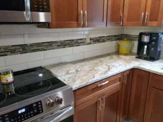 Kitchen countertop installation